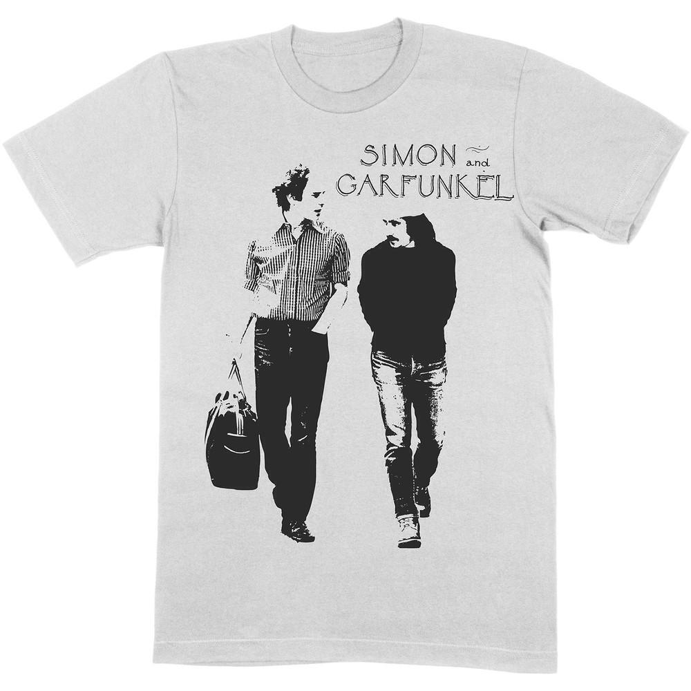 Simon And Garfunkel Unisex T Shirt Walking Heather Grey